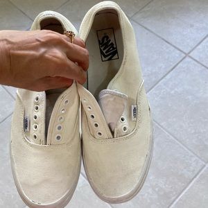 Vans White skateboard Boat casual Shoes Size 9